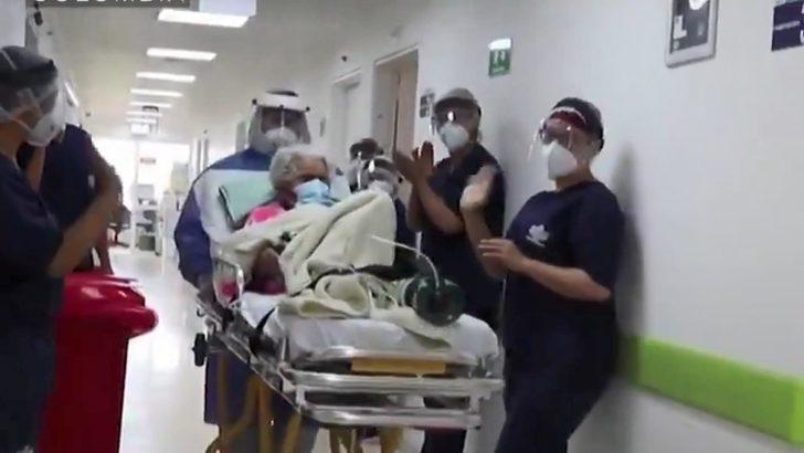 Koronayı ikinci kez yenen 104 yaşındaki kadın taburcu oldu G2