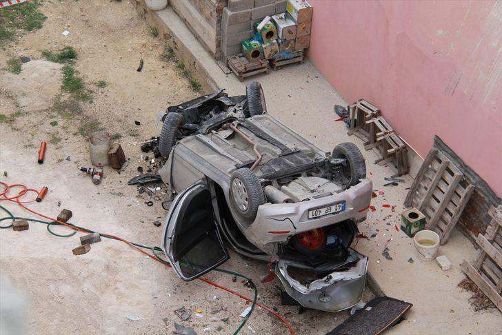 Karaman'da istinat duvarından düşen otomobilin sürücüsü öldü G3