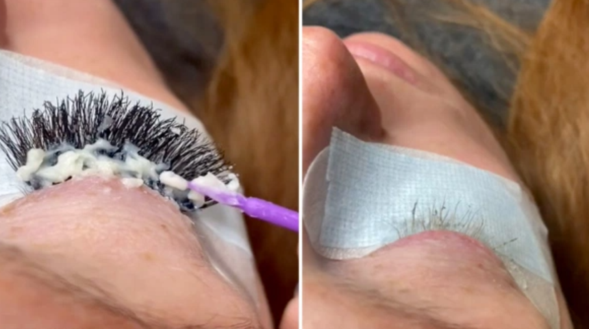 Güzellik uzmanı dehşete düştü! Takma kirpik gözünde kirpik bırakmadı 