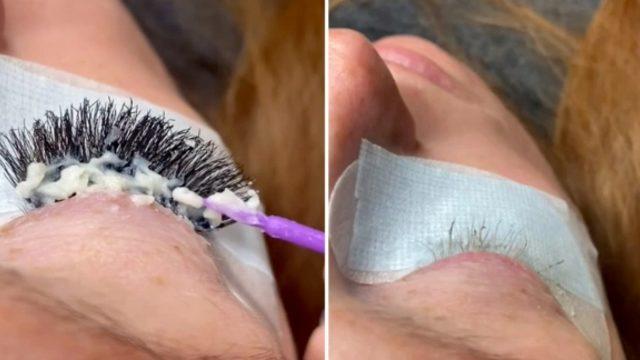 Güzellik uzmanı dehşete düştü! Takma kirpik gözünde kirpik bırakmadı 