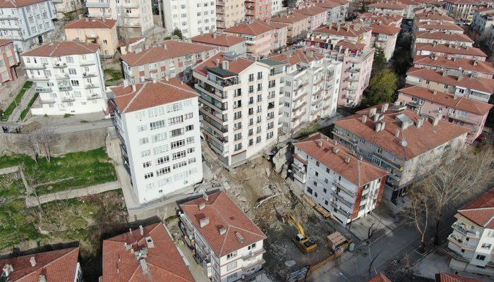 Ankara'da temeli kayan apartman nedeniyle 21 bina tahliye edildi