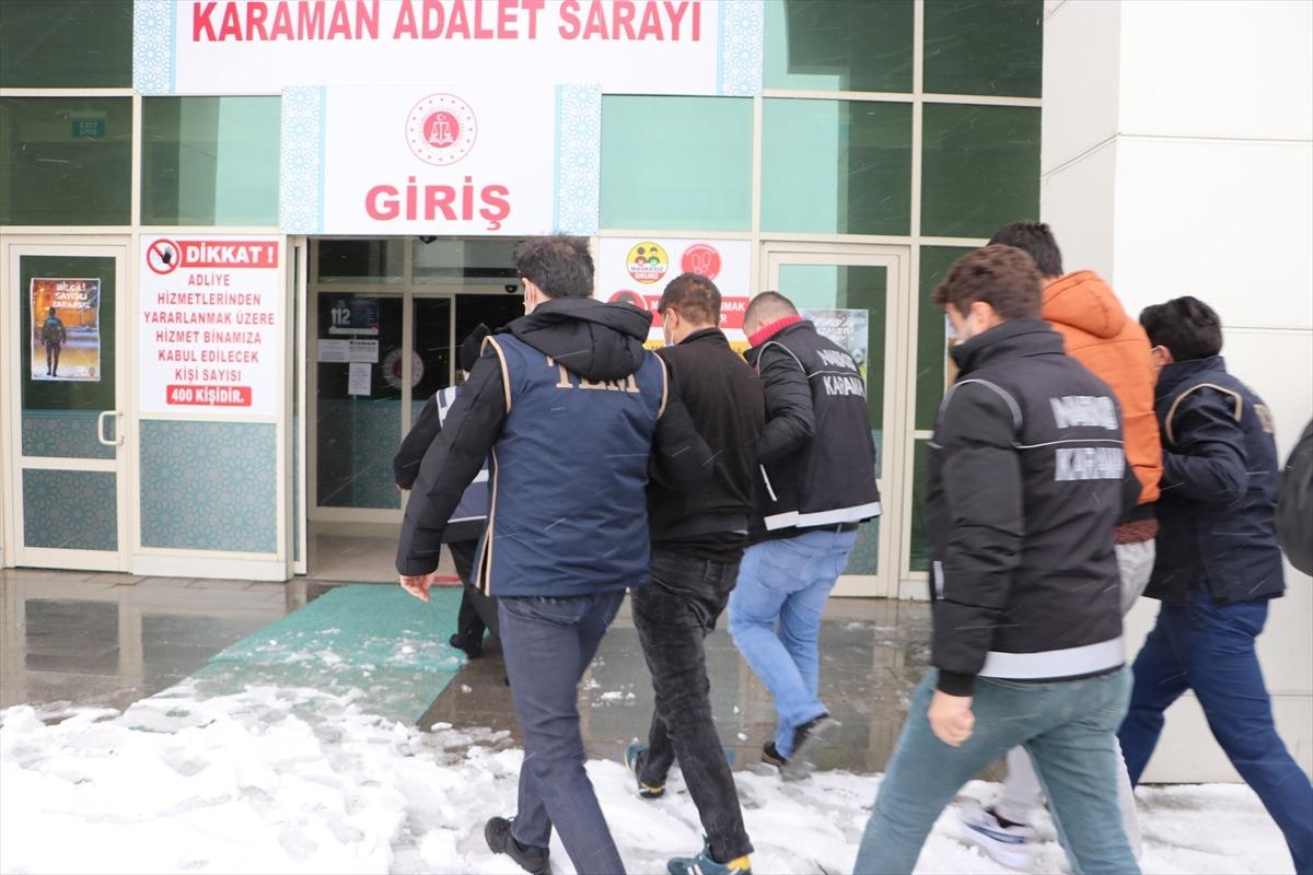 Karaman merkezli uyuşturucu operasyonunda yakalanan 35 ş&uuml;pheliden 7'si tutuklandı