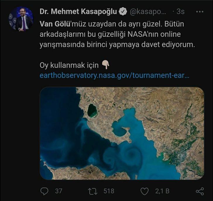 Van Gölü’ne oy yağmuru: NASA’nın sitesi çöktü G3