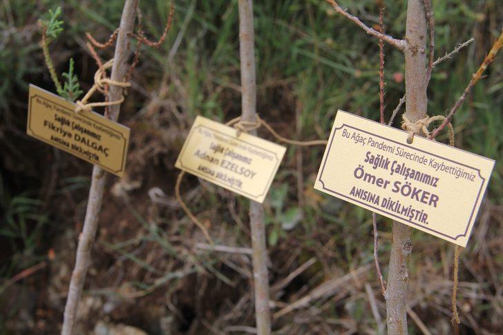 Hatay'da Kovid-19 salgınında yaşamını yitiren sağlıkçılar anısına fidan dikildi G4