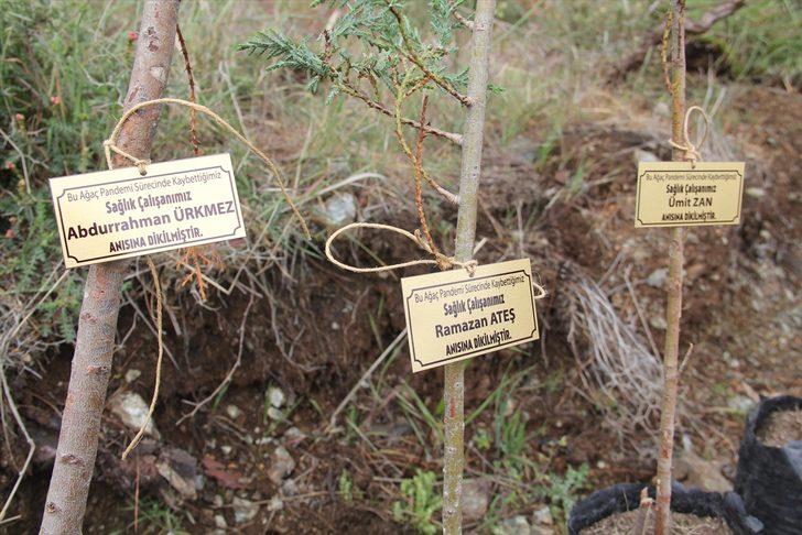 Hatay'da Kovid-19 salgınında yaşamını yitiren sağlıkçılar anısına fidan dikildi G5