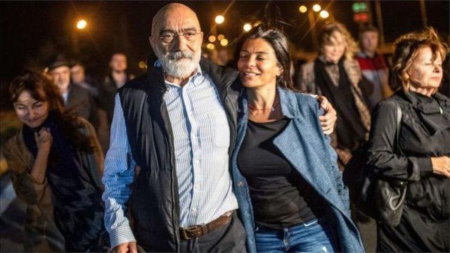 Ahmet Altan 2019'daki tahliyesinin ardından kızı Sanem Altan ile hasret gidermişti.