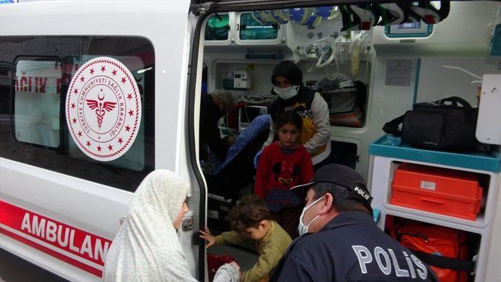 Mersin'de yangın çıkan evdeki 3 çocuk vatandaşlar tarafından kurtarıldı G1