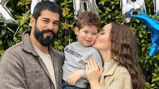 Fahriye Evcen ile Burak Özçivit oğulları Karan'ın doğum gününü kutladı!  