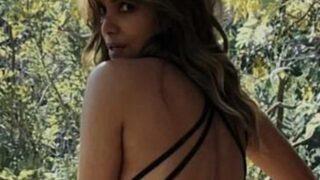 Halle Berry 8 milyon dolarlık evinden paylaştı! Elbisenin altı olay oldu