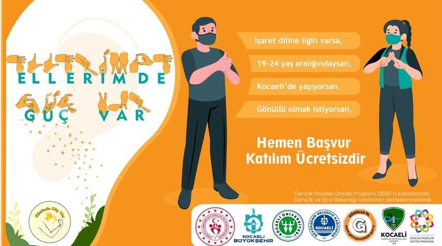 Kocaeli'de gönüllülerle işitme engelli gençler engellilik konusunda farkındalık oluşturacak