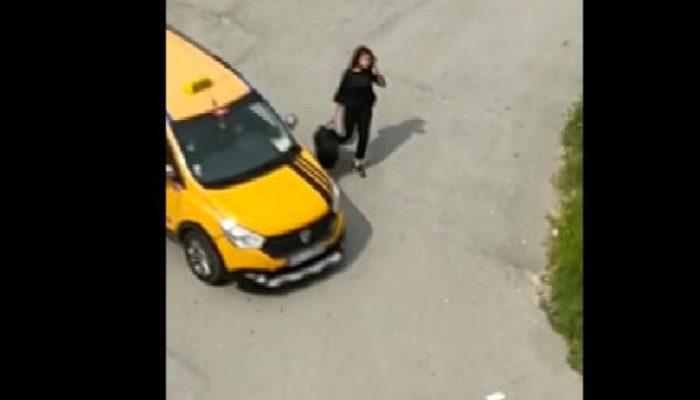 Mersin'de taksici dehşeti! Genç kızı önce takip etti, sonra çarptı