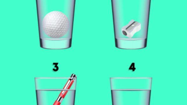 Beynin jimnastiğine ne dersiniz? Hangi bardakta daha çok su var?