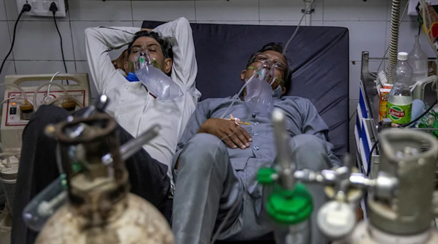 Ne hastanede yer kaldı, ne morgda! Hindistan'da birbirini tanımayan kişiler aynı yatakta