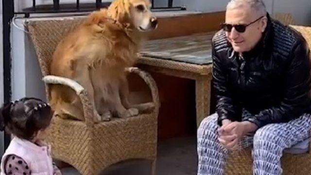 Mehmet Ali Erbil torunu ile hasret giderdi!