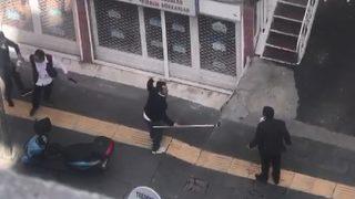 Diyarbakır'da silahlı, sopalı kavga kamerada