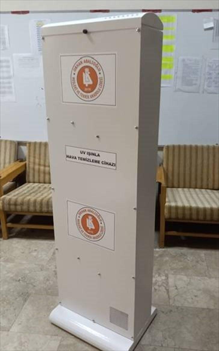 Denizli'de meslek lisesi ultraviyole ışıkla hava temizleme cihazı üretti G1