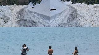 Aydın'da denize girildi, Kastamonu'da kar nedeniyle kapanan yollar açıldı