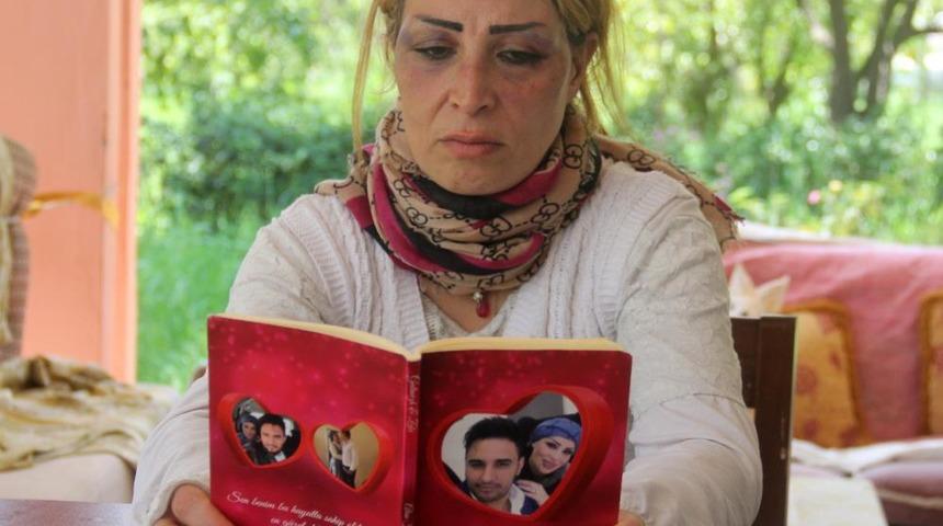 Öldüresiye dövdüğü karısı için aşk kitabı yazdığı ortaya çıktı