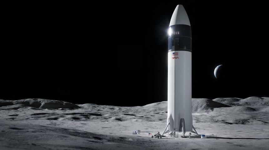 NASA'nın Ay'a astronot indirecek uzay aracını SpaceX yapacak