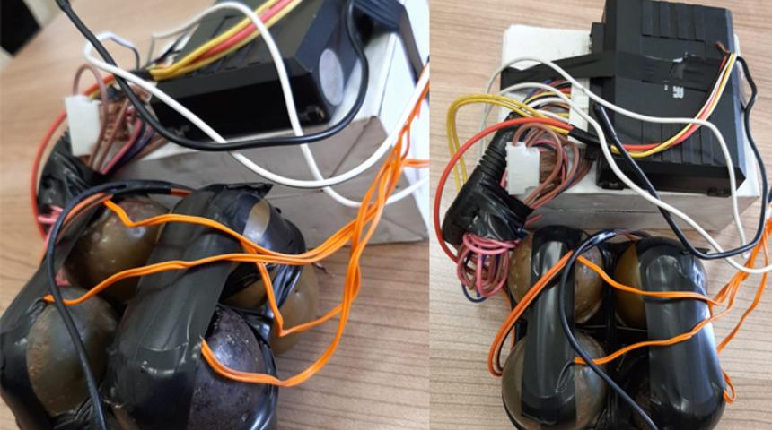 Terör örgütü PYD/YGP'nin Afrin'e gönderdiği patlayıcılar ele geçirildi