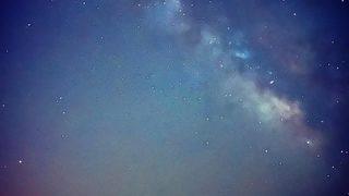 Çeşme'nin en karanlık koyu Delikli Koy'da samanyolu çekimleri mest etti