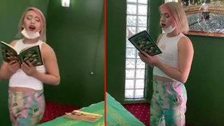 Sosyal medyayı ayağa kaldırdı! Türbedeki görüntülere tepki yağıyor