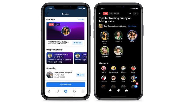 Facebook, Clubhouse benzeri Live Audio Rooms ve Soundbites'la kullanıcılarına yeni ses özellikleri sunacak