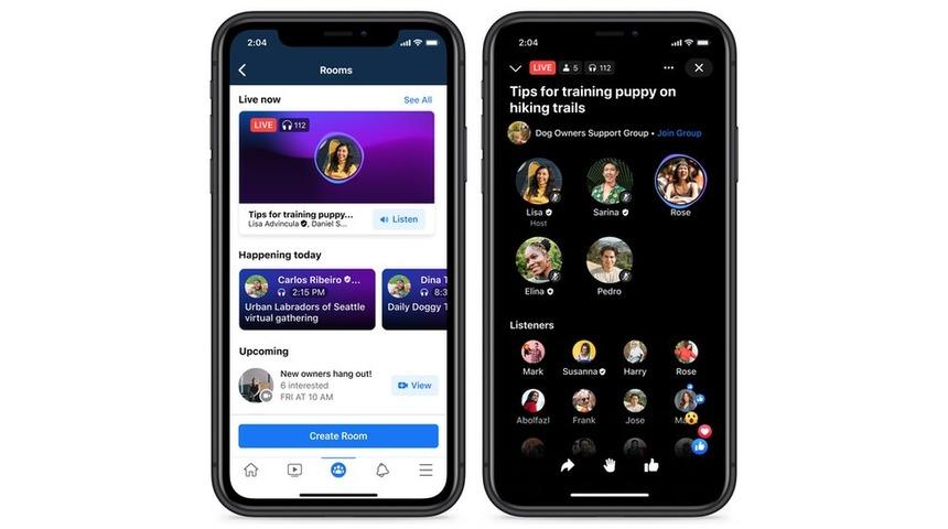 Facebook, Clubhouse benzeri Live Audio Rooms ve Soundbites'la kullanıcılarına yeni ses özellikleri sunacak