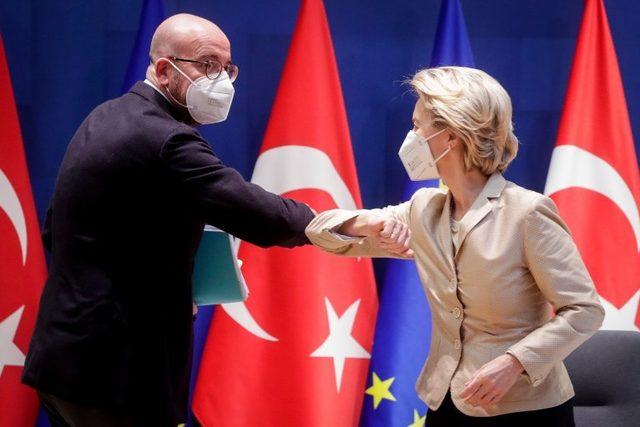 Avrupa Konseyi Başkanı Charles Michel ve AB Komisyonu Başkanı Ursula von der Leyen