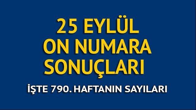 On Numara sonuçları 25 Eylül: Milli Piyango On Numara çekilişinde kazanan iki kişi!