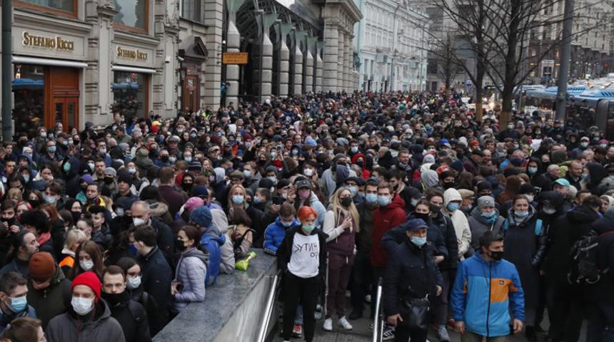 Rusya’da, "Navalny’ye özgürlük" protestoları! Çok sayıda kişi gözaltına alındı