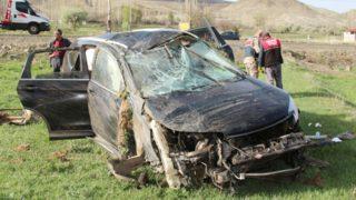 Erzurum'da Olur Belediye Başkanı makam aracıyla kaza yaptı! Taklalar attı, 110 metre sürüklendi