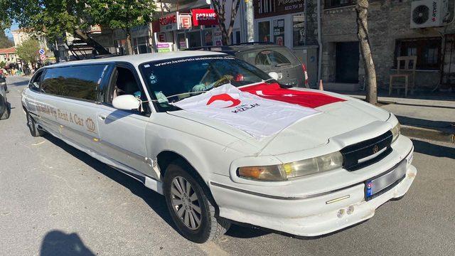 Engelli gençlerin limuzin hayali gerçek oldu