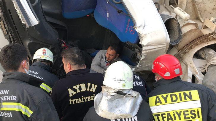 Aydın'da beton pompası devrildi: 1 ölü, 1 yaralı G1