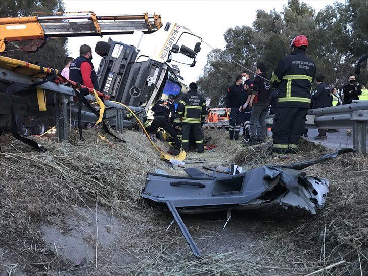 Aydın'da beton pompası devrildi: 1 ölü, 1 yaralı G3