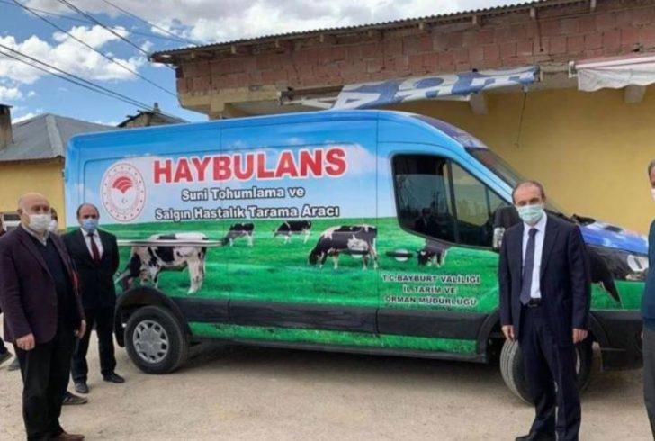 bayburt ta hayvan ambulansi haybulans hizmete girdi son dakika haberler