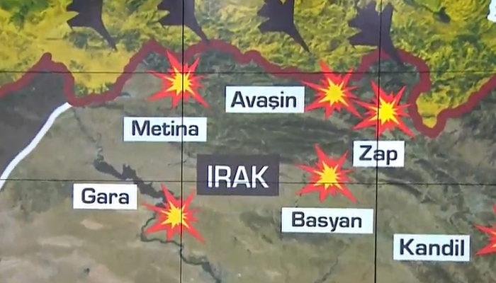 Son Dakika: Kuzey Irak'a geniş çaplı harekat! Hedefler vuruluyor