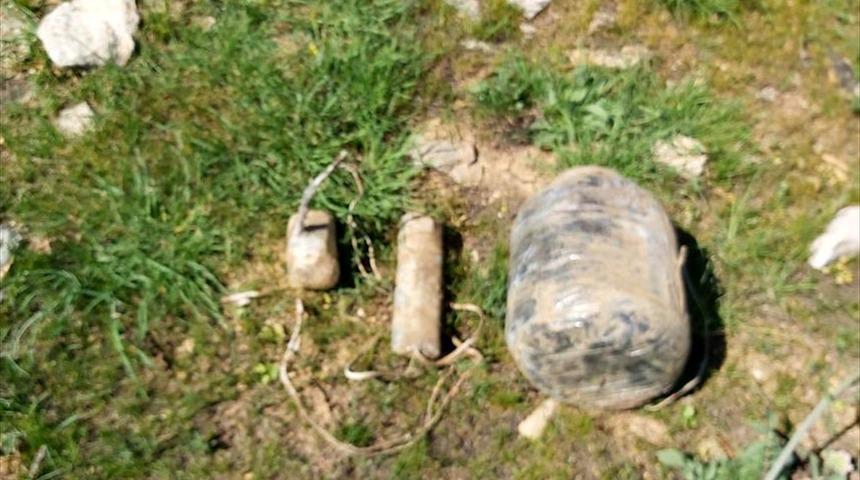 Bitlis'te amonyum nitratla güçlendirilmiş el yapımı patlayıcı ile top mühimmatı bulundu