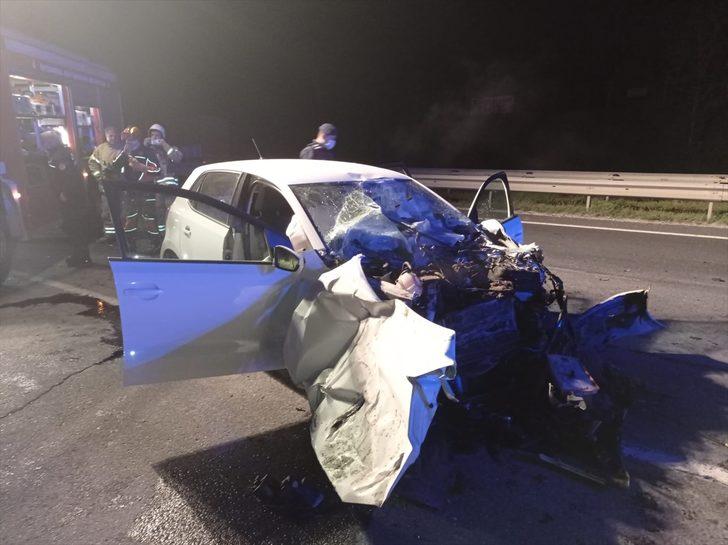 Tekirdağ'da kamyona arkadan çarpan otomobilin sürücüsü yaşamını yitirdi G2