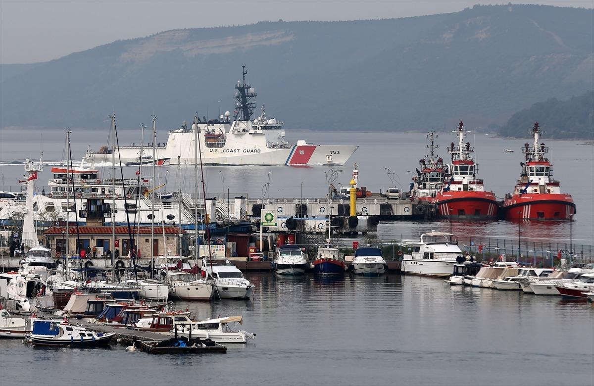 G&Uuml;NCELLEME - ABD sahil g&uuml;venlik gemisi "USCGC Hamilton" &Ccedil;anakkale Boğazı'ndan Marmara'ya a&ccedil;ıldı