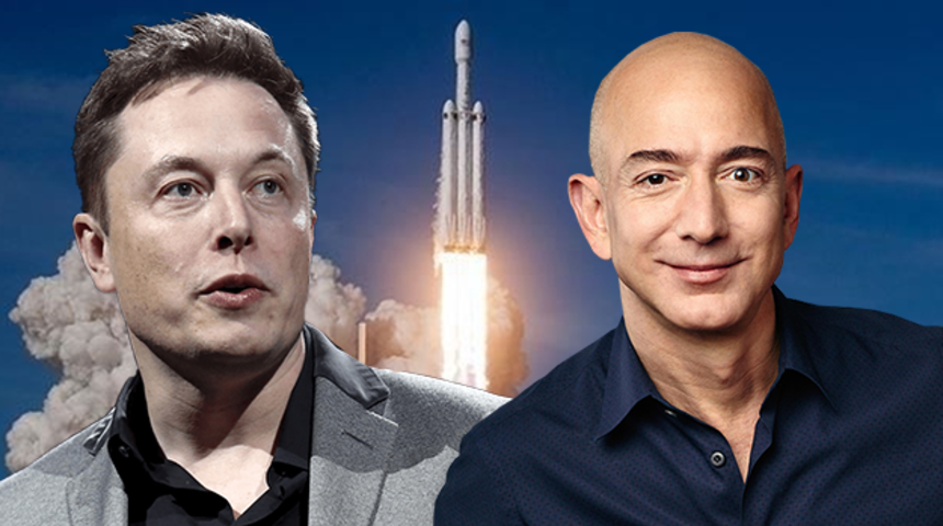 Elon Musk ve Jeff Bezos'un arasında anlaşma krizi!
