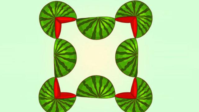 Zekanızı test edebileceğiniz ilginç mantık sorusu! Resimde kaç karpuz görüyorsunuz?