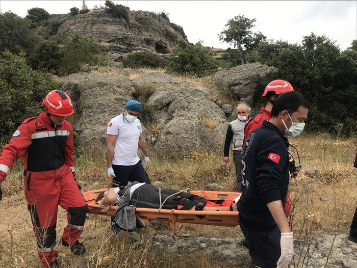 Bodrum'da doğa yürüyüşünde bacağı kırılan kadını itfaiye ve sağlık ekipleri kurtardı G2