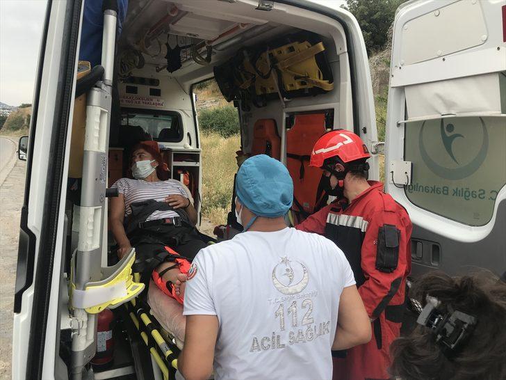 Bodrum'da doğa yürüyüşünde bacağı kırılan kadını itfaiye ve sağlık ekipleri kurtardı G3