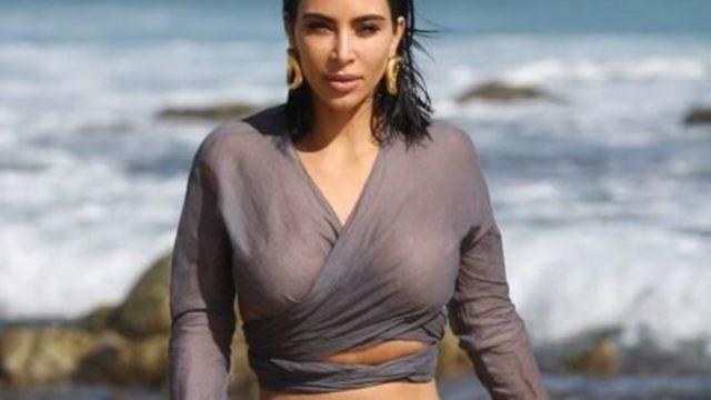 Kim Kardashian ipli bikinisiyle havuz başında avukatlık sınavına hazırlanıyor