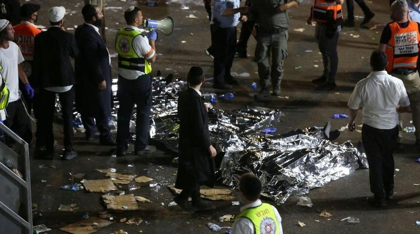 İsrail'de dini bayram kutlamalarında izdiham yaşandı, 'en az 38 kişi &ouml;ld&uuml;'