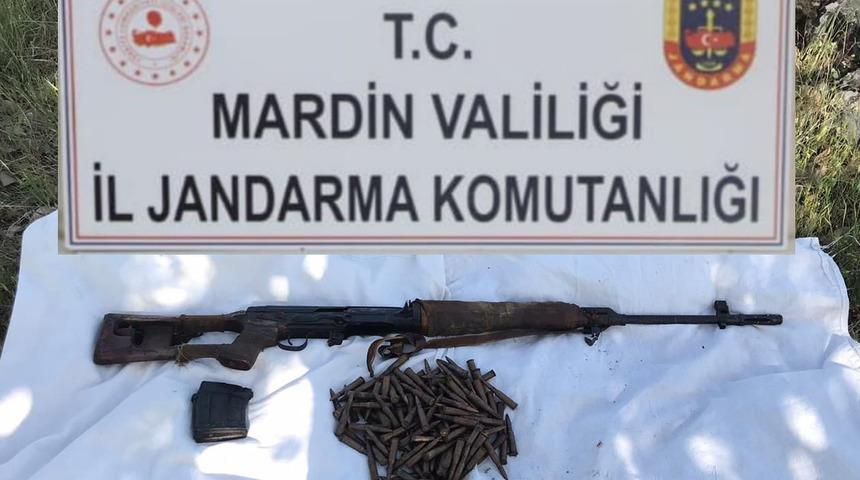 Mardin'de terör operasyonu! Keskin nişancı tüfeği ele geçirildi