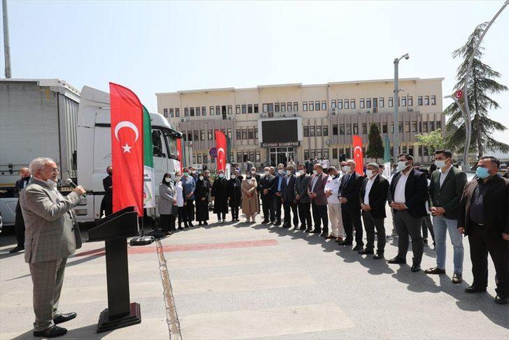 Kocaeli'den İdlib'e 6 tır insani yardım malzemesi gönderildi G3