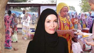 Gamze Özçelik Afrika'da iftar verdi