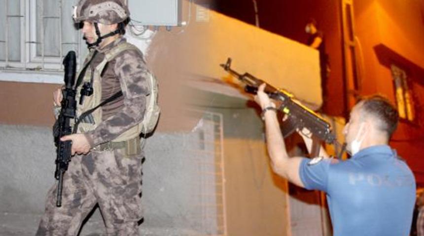 Sokak ablukaya alındı! Evin çatısında yakalandı